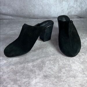 EUC Cordani Women's EU 38 Gina Black Suede Mules